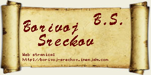 Borivoj Srećkov vizit kartica
